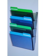 Office Wall File Holder, Unbreakable 5-Pocket Plastic Letter Wall File, ... - $947.49 MXN