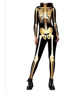 Pink Queen Skull Skeleton Print Women&#39;s Halloween Cosplay Costume One-Pi... - £16.42 GBP
