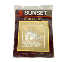 Sunset Designs Needlepoint Stitchery Kit WATER WONDERLAND Koi Fish Seaweed - £30.36 GBP