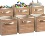 6 Pack Storage Baskets For Shelves, Foldable 11 Inch Cube Storage Bins, And - $37.98