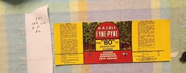 H.A.Cole L Fyne_ Pyne Uncirculated Can Label &quot;80&quot; Pineoil 1155_127  Jack... - €7,11 EUR