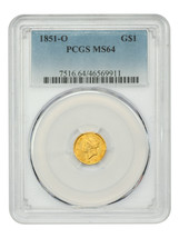 1851-O G$1 PCGS MS64 - $4,328.63
