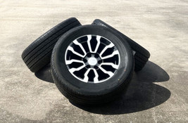 Chevy Silverado Tahoe AT4 Style 18&quot; Black &amp; Machine Replica Wheels Highw... - $1,662.21