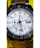 Invicta Aviator Quartz Multifunction White F-16 dial Watch NEW must see ... - $101.96