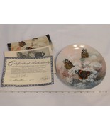 On Gossamer Wings Series Red Admirals Lena Liu collector plate 1989 - £20.49 GBP