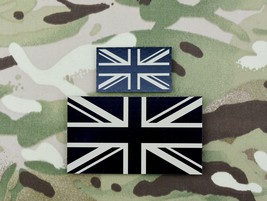 Uk Ir Flag Standard &amp; Mini Patch Set Tan Uksf Sas Sbs Srr Sfsg British Army - £15.65 GBP