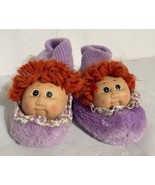 Vtg Cabbage Patch Kids Slippers Purple Size 9-10 Child. Red Head. Doll H... - £20.78 GBP