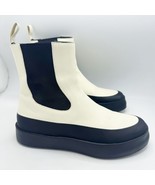 Zaniah two-tone leather Chelsea Ankle boots Size EU 36 White &amp; Black - $3,533.23 MXN