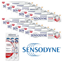 4SENSODYNE Whitening Toothpaste Sensitivity & Gum 100g x 12 (Free 3x Toothbrush) - $125.56