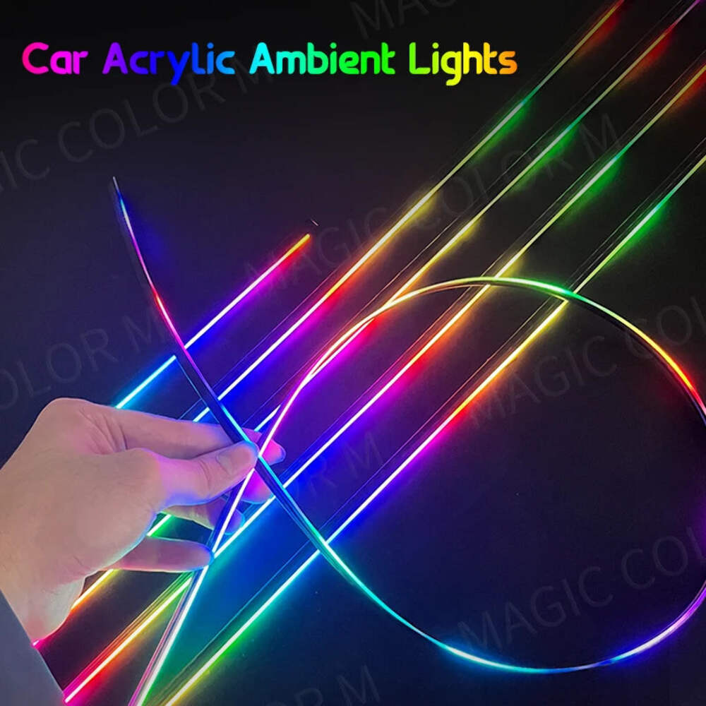 Car Interior Ambient Lights 64-Color RGB LED Strips with App Control - $10.88+