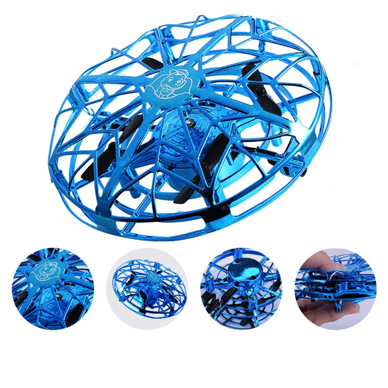 Game Fun Play Toys Electric Plastic Hand Infrared UFO Aircraft Quadcopter Induct - £46.25 GBP