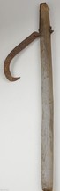 Antique Cant Hook Wood Logging Tool Log Hook Rustic Vintage Rusted Metal Decor - £38.57 GBP