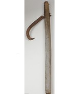 Antique Cant Hook Wood Logging Tool Log Hook Rustic Vintage Rusted Metal... - £37.99 GBP
