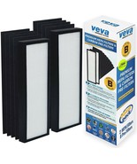 VEVA PREMIUM ADVANCED FILTERS SIZE B 2 HEPA FILTER Plus 8 CARBON PRE-FILTERS - £22.16 GBP