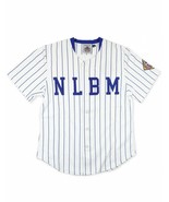 NEGRO LEAGUE BASEBALL JERSEY BLUE PIN STRIP NEGRO LEAGUE JERSEY  - $852.95 MXN