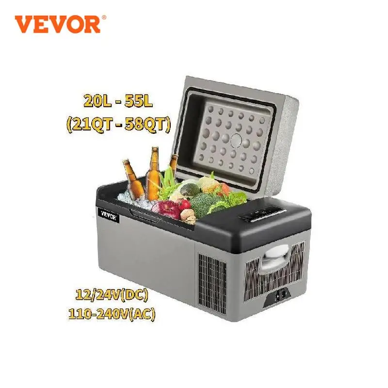VEVOR 20L 22L 35L 45L 55L Car Refrigerator Mini Fridge Freezer Portable - £253.72 GBP+