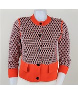 Ann Taylor Retro Geo Print Sweater Womens Small Coral 3/4 Sleeve Jacket ... - €15,65 EUR Ann Taylor Retro Geo Print Sweater Womens Small Coral 3/4 Sleeve Jacket ... - €15,65 EUR