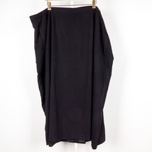 Maggie Barnes Womens Maxi Skirt 32W Black Long Modest Career Classic Rayon Blend - £19.99 GBP