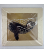Sleeping Ferret in Hammoc 16x15 Matted Print - $18.69