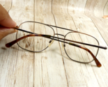 Modern Metal Eyeglasses FRAMES - Gary Demi Amber 53-15-140 - $22.25