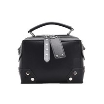 Rivet Design Ladies Shoulder Bag Fashion Solid Color Designer Women&#39;s Handbag Hi - £45.34 GBP