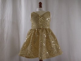 American Girl Doll 2009 Dancing Star Outfit   Gold Sparkly Sequin Dress, EUC - $17.85