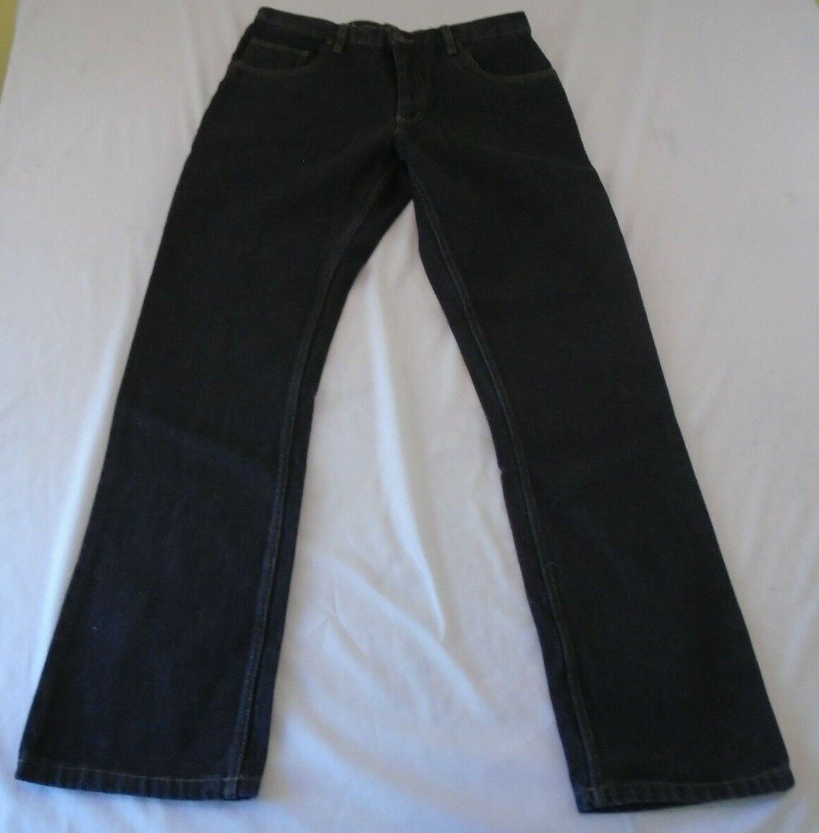 Rounder Energy Cult Jeans Men&#39;s Straight Leg Black Denim Jeans Size 32x31 - $7.92