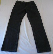 Rounder Energy Cult Jeans Men&#39;s Straight Leg Black Denim Jeans Size 32x31 - $7.92
