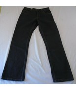 Rounder Energy Cult Jeans Men&#39;s Straight Leg Black Denim Jeans Size 32x31 - $7.92
