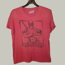 Marvel Deadpool T Shirt Mens XL Graphic Red Short Sleeve Casual  - $14.71
