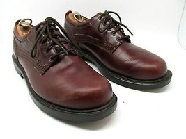 Dunham Ruggards Mens Brown Leather Plain Toe Waterproof Derbys Size US 9 D - £30.90 GBP