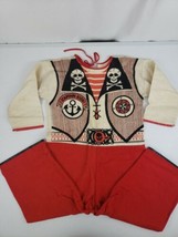 VTG Collegeville Pajama Costume CAPT. KIDD Pirate No Mask 6-8Y Washable ... - £27.97 GBP