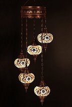 Chandelier, Ceiling Lights, Turkish Lamps, Hanging Mosaic Lights, Pendan... - $203.89