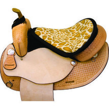 Giraffe Print Western Saddle Seat Saver Cushion NEW - £15.95 GBP