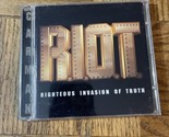 Carman CD R.I.O.T. (Righteous Invasion of Truth)-Rare Vintage-SHIPS N 24... - £14.61 GBP