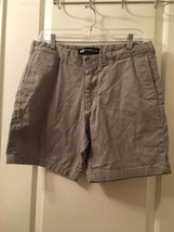  Noblezen Gray Casual Short Pockets Zip Button Size 32  - $42.68
