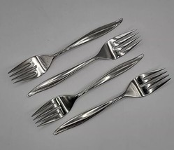 Oneida Oneidacraft Deluxe Stainless Textura Individual Salad Fork - Set ... - £7.69 GBP