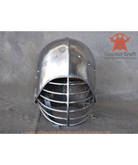 Medieval Armour Helmet SCA Legal Italian SALADE Helmet Armour Combat SCA... - £236.14 GBP