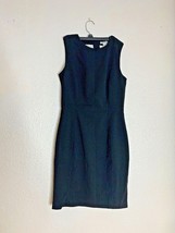 H &amp; M Womens Sz 6 Sleeveless Dress Business Career Lined Basic Black - £10.16 GBP