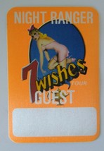 Night Ranger Backstage Pass Original 7 Wishes Rock Concert Tour Sexy Lady 1985 - £13.29 GBP