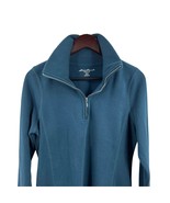 Eddie Bauer Blue Quarter Zip Pullover Size XL - £10.27 GBP