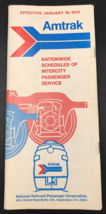 1972 Amtrak National Schedules Intercity Passenger Service Timetable Rai... - £7.43 GBP
