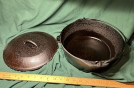 Vintage Cast Iron Dutch Oven with Lid - # &quot;8&quot; on Oven and &quot;10 1/4&quot; &amp; &quot;8&quot;... - $54.00