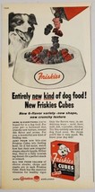 1957 Print Ad Friskies Bite Size Cubes Dog Food Happy Dog Carnation - £10.60 GBP