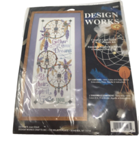 Design Works Dreamcatcher Joan Elliott &quot;DREAMS COME TRUE&quot; Cross Stitch Kit 9×22 - £10.23 GBP