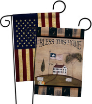 Welcome Bless This Home - Impressions Decorative USA Vintage - Applique Garden F - £24.75 GBP