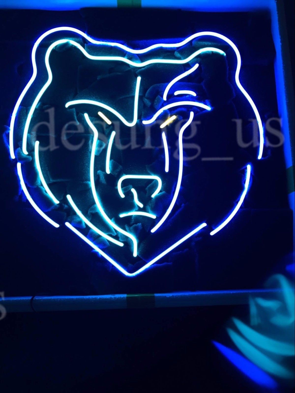 New Memphis Grizzlies NBA Logo Neon Sign 24"x20"   - $249.99