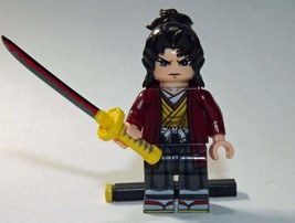 Minifigure Custome Yoriichi Tsugikuni Demon Slayer Cartoon Tv Show Anime  - £5.75 GBP