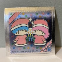 Vintage Sanrio 1984 Little Twin Stars Christmas Holiday Sticker - £23.44 GBP