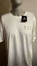 Air Jordan Trophy Room 5.23 White/Gold Short Sleeve Mens T-Shirt 898509-... - £42.39 GBP